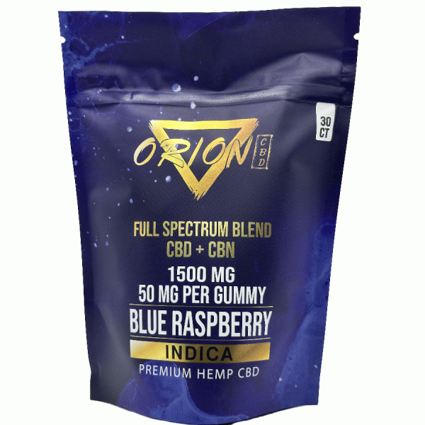 Blue Raspberry - Indica (1500MG) Gummies